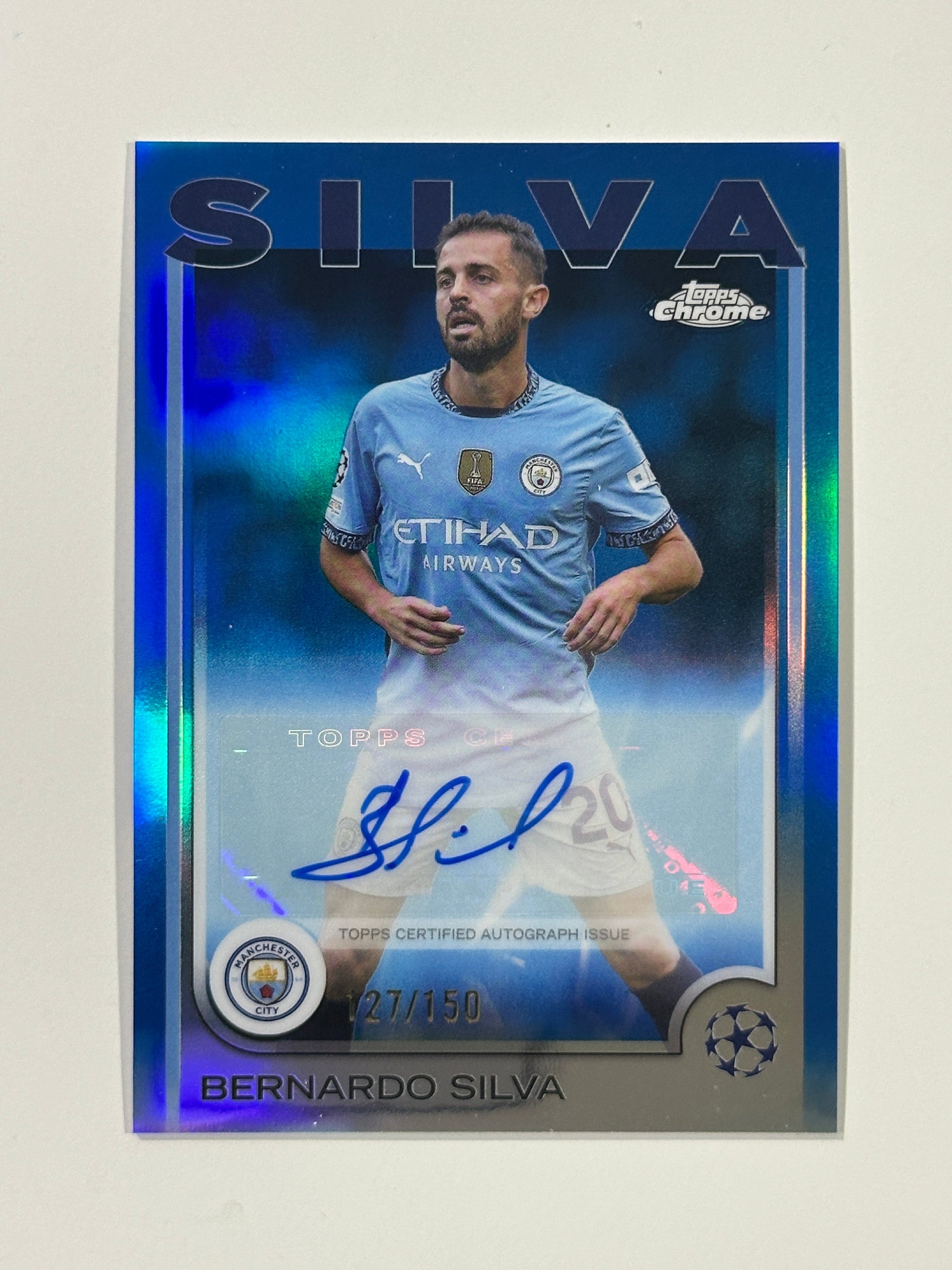 Bernardo Silva Autograph 127/150 - Topps Chrome 2024/25