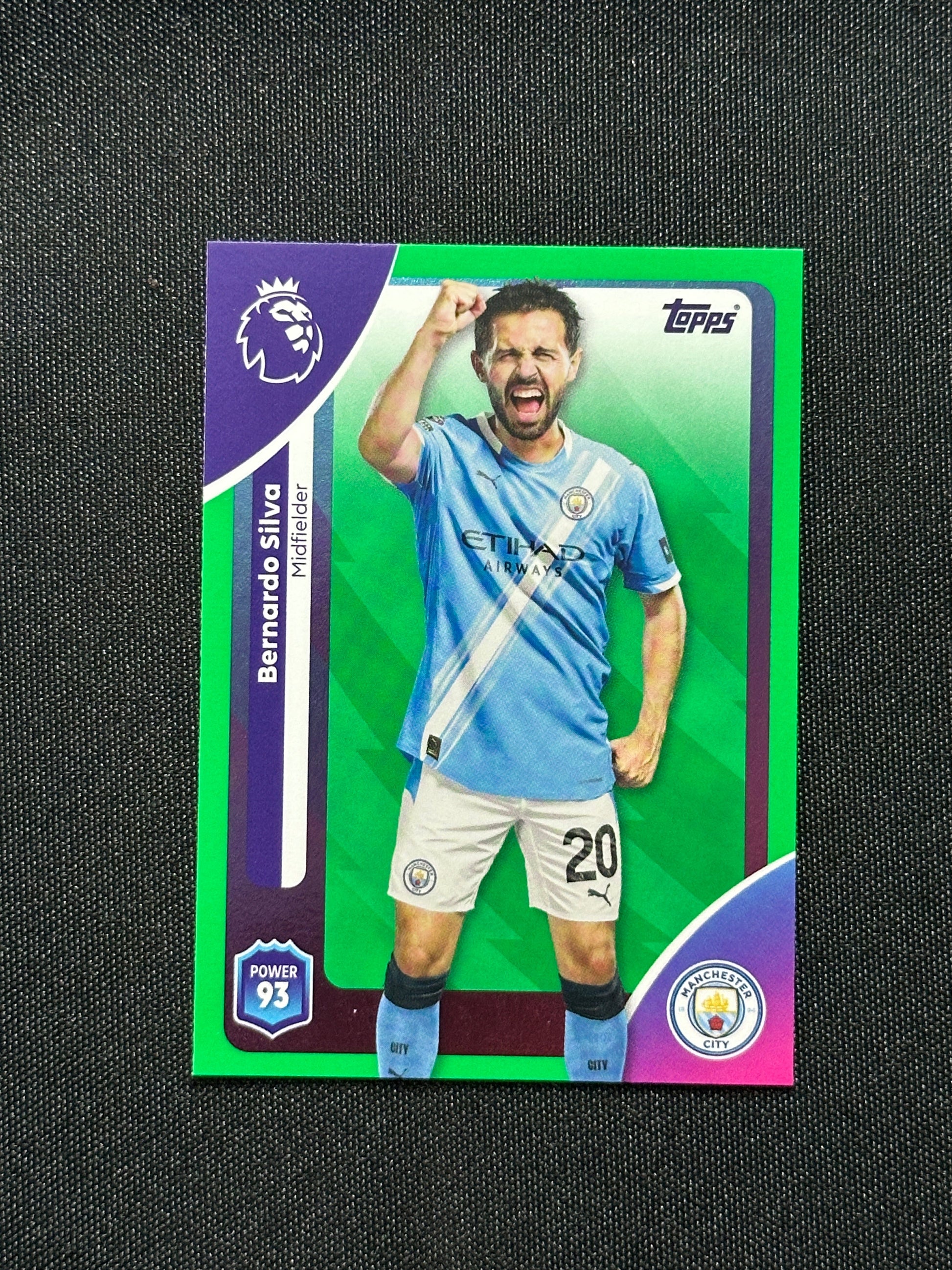 Bernardo Silva Green Parallel Base - Topps Premier League 2026