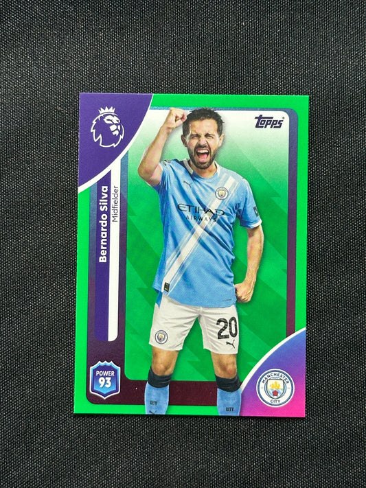 Bernardo Silva Green Parallel Base - Topps Premier League 2026