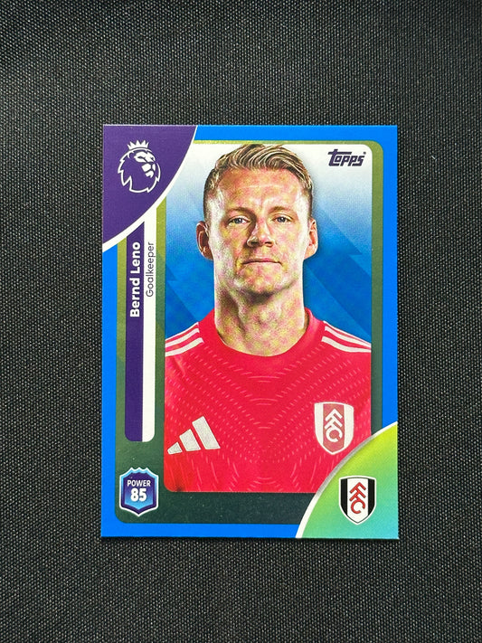 Bernd Leno Blue Parallel Base - Topps Premier League 2026