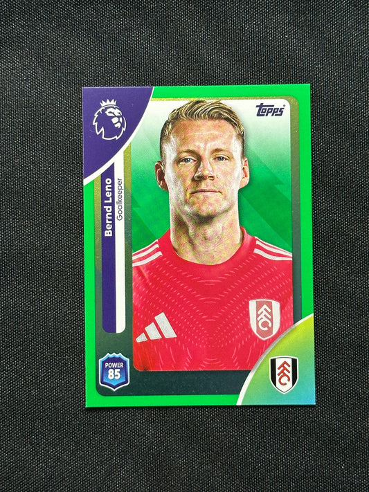 Bernd Leno Green Parallel Base - Topps Premier League 2026