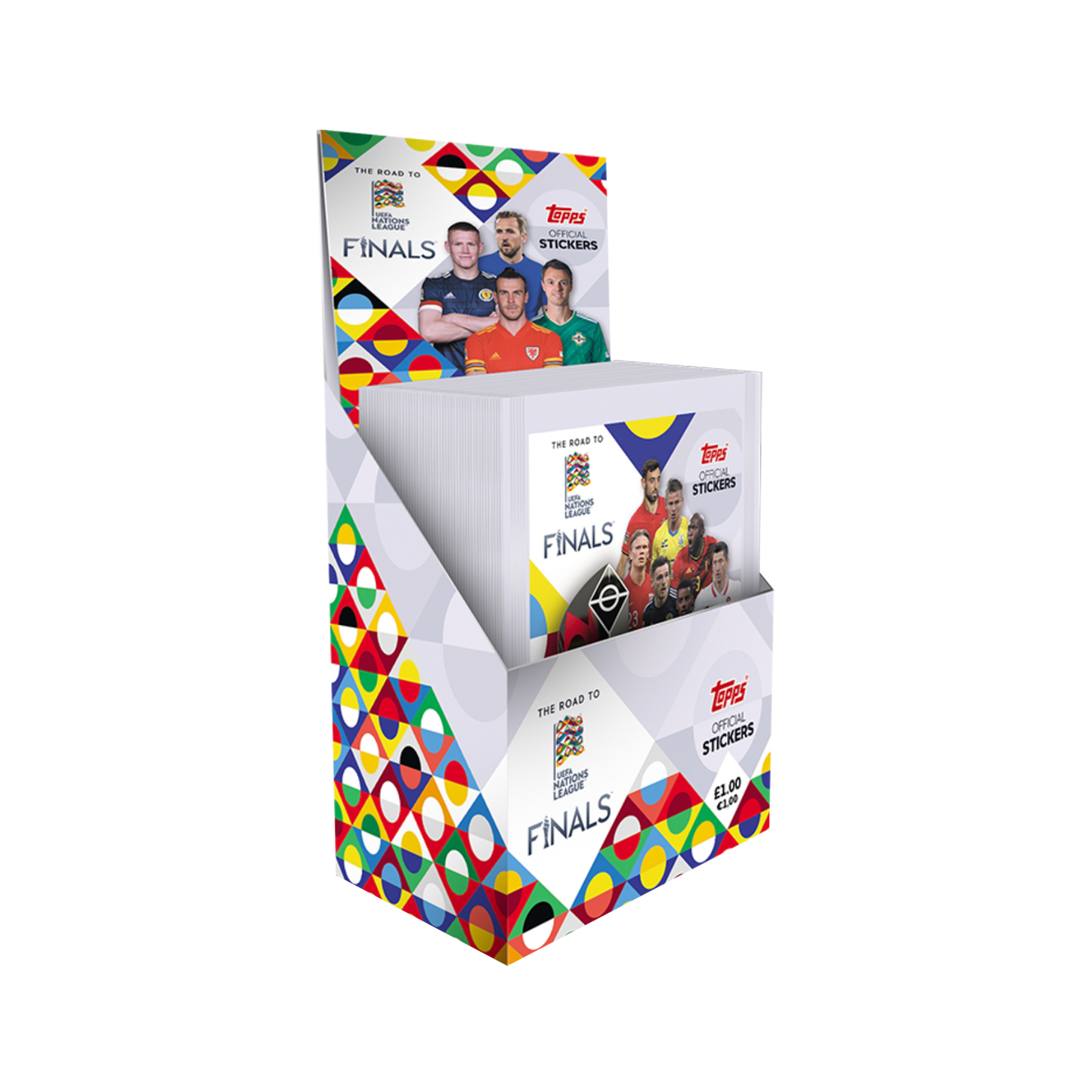 Box of 50 Packs - Topps Road to UEFA Nations League 2022 Sticker Collection