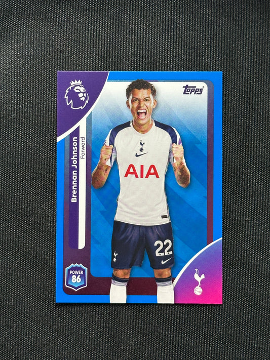 Brennan Johnson Blue Parallel Base - Topps Premier League 2026