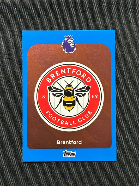 Brentford Badge Blue Parallel Base - Topps Premier League 2026