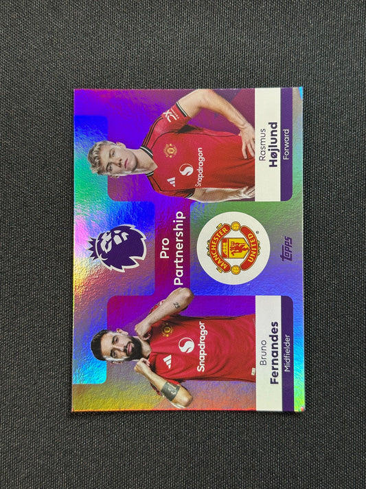 Bruno Fernandes/Rasmus Højlund Manchester United Pro Partnership - Topps Premier League 2026