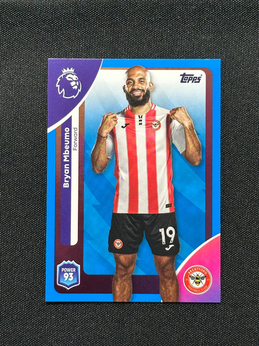 Bryan Mbeumo Blue Parallel Base - Topps Premier League 2026