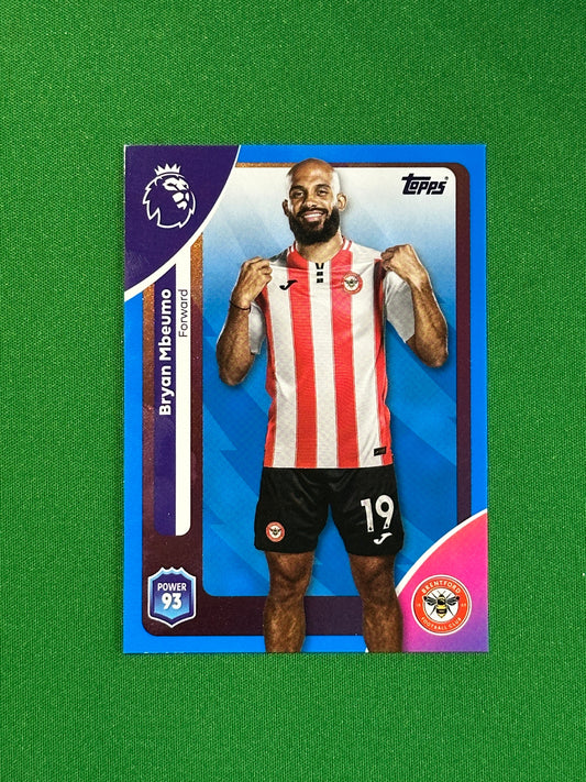 Bryan Mbuemo Blue Parallel Base - Topps Premier League 2026