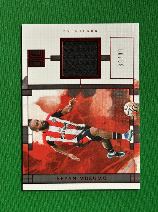 Bryan Mbeumo Patch 39/99 - Brentford - Panini Impeccable 2023-24 Front