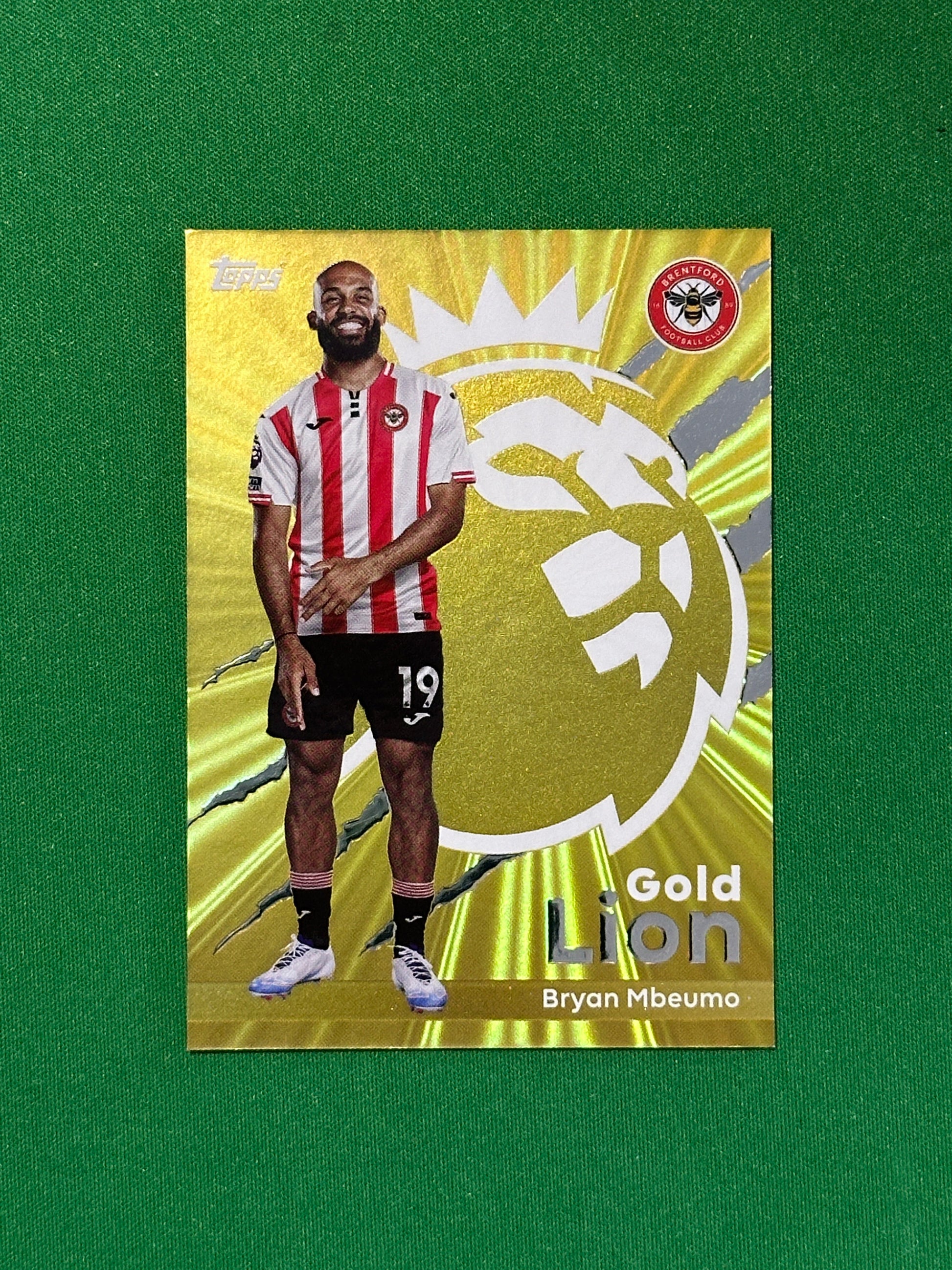 Bryan Mbuemo Gold Lion - Topps Premier League 2026