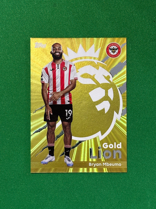 Bryan Mbuemo Gold Lion - Topps Premier League 2026