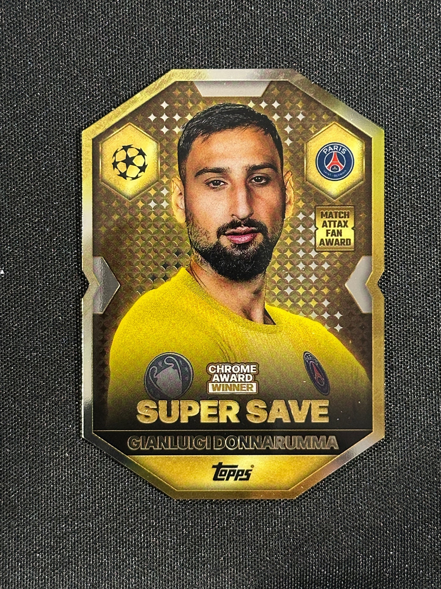 CA 5 Gianluigi Donnarumma PSG Chrome Shield - Topps Match Attax 2025/26