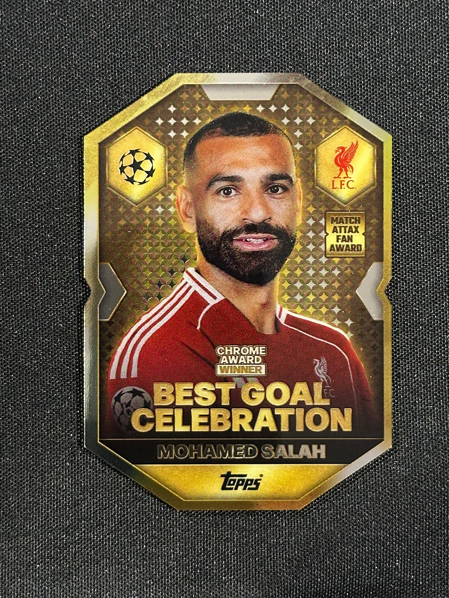 CA 6 Mohamed Salah Liverpool Chrome Shield - Topps Match Attax 2025/26