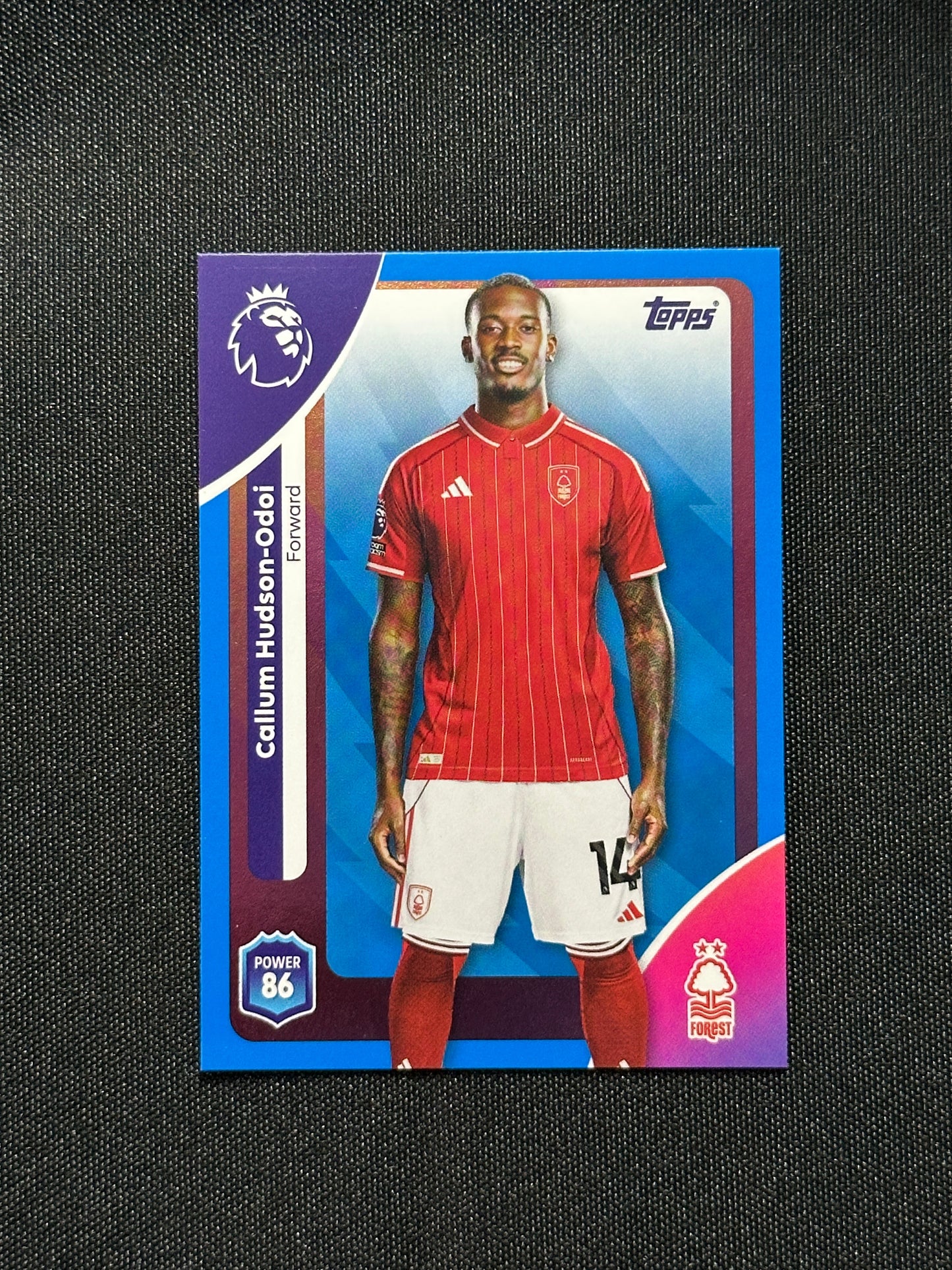 Callum Hudson-Odai Blue Parallel Base - Topps Premier League 2026