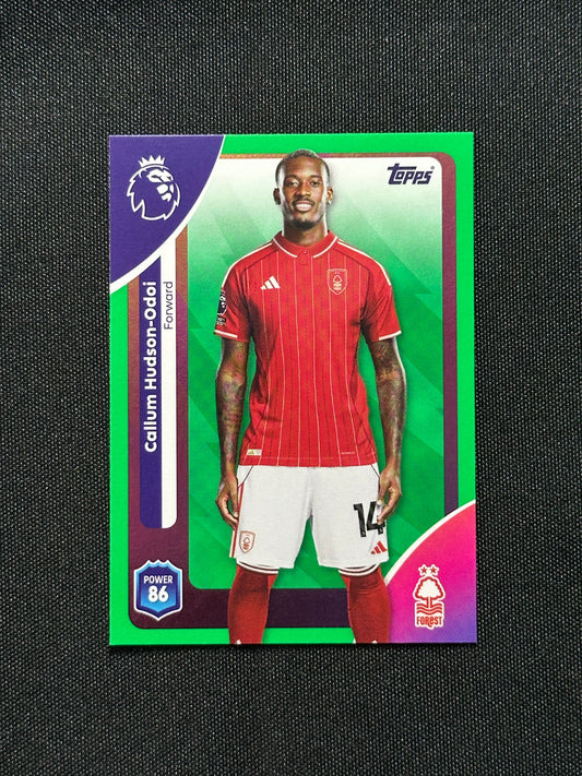 Callum Hudson-Odoi Green Parallel Base - Topps Premier League 2026