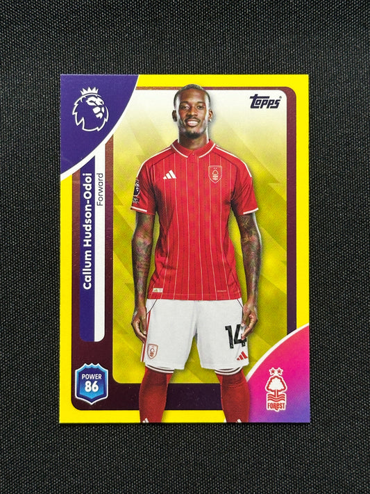 Callum Hudson-Odoi Yellow Parallel Base - Topps Premier League 2026