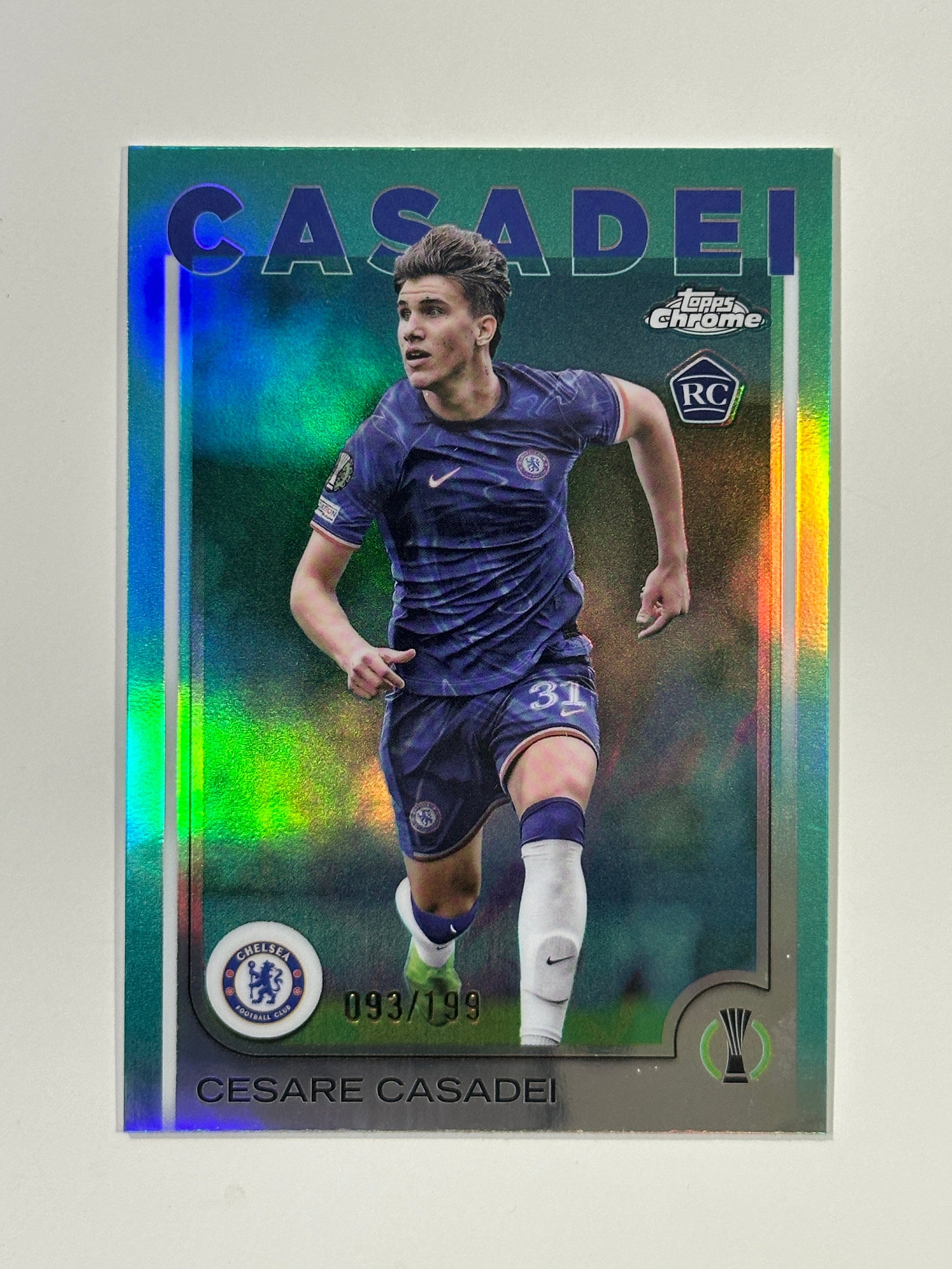Cesare Casadei Numbered Parallel 93/199 - Topps Chrome 2024/25