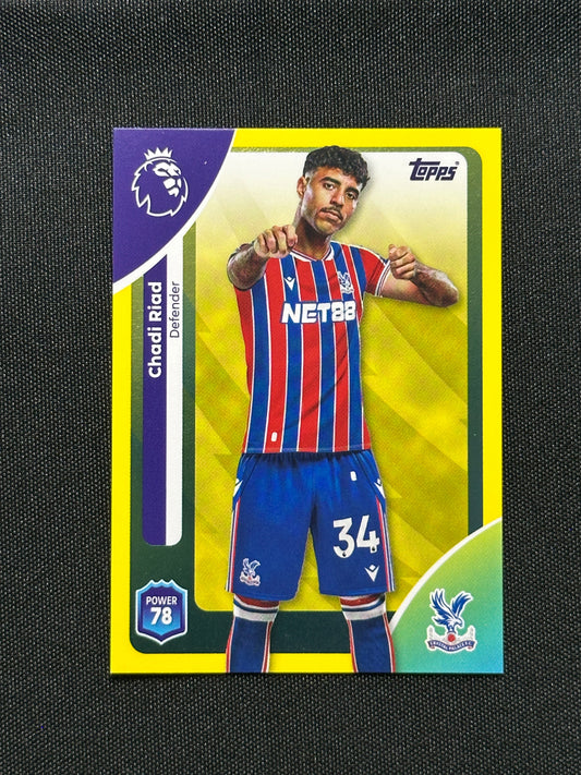 Chadi Riad Yellow Parallel Base - Topps Premier League 2026
