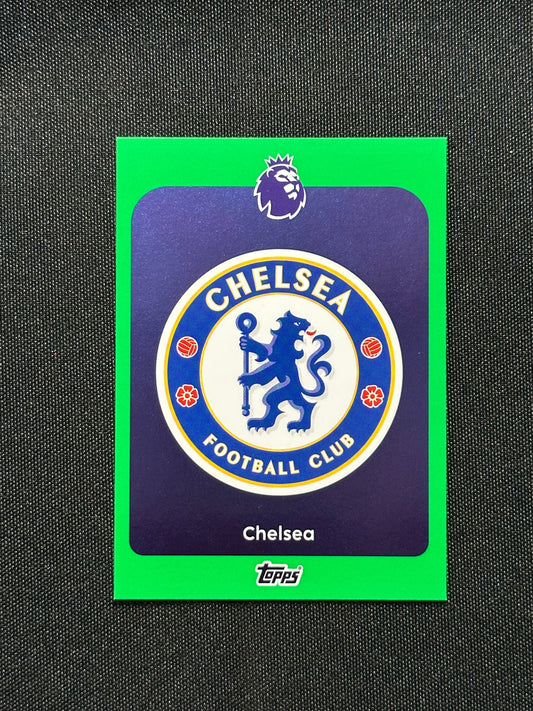 Chelsea Badge Green Parallel Base - Topps Premier League 2026