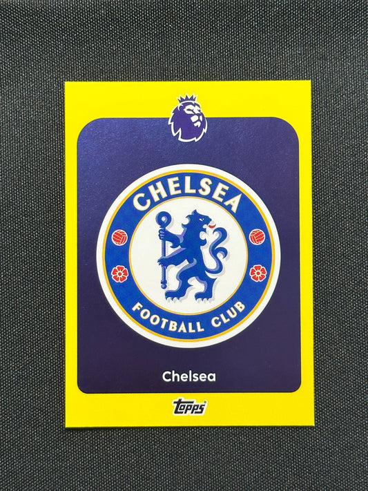 Chelsea Badge Yellow Parallel Base - Topps Premier League 2026
