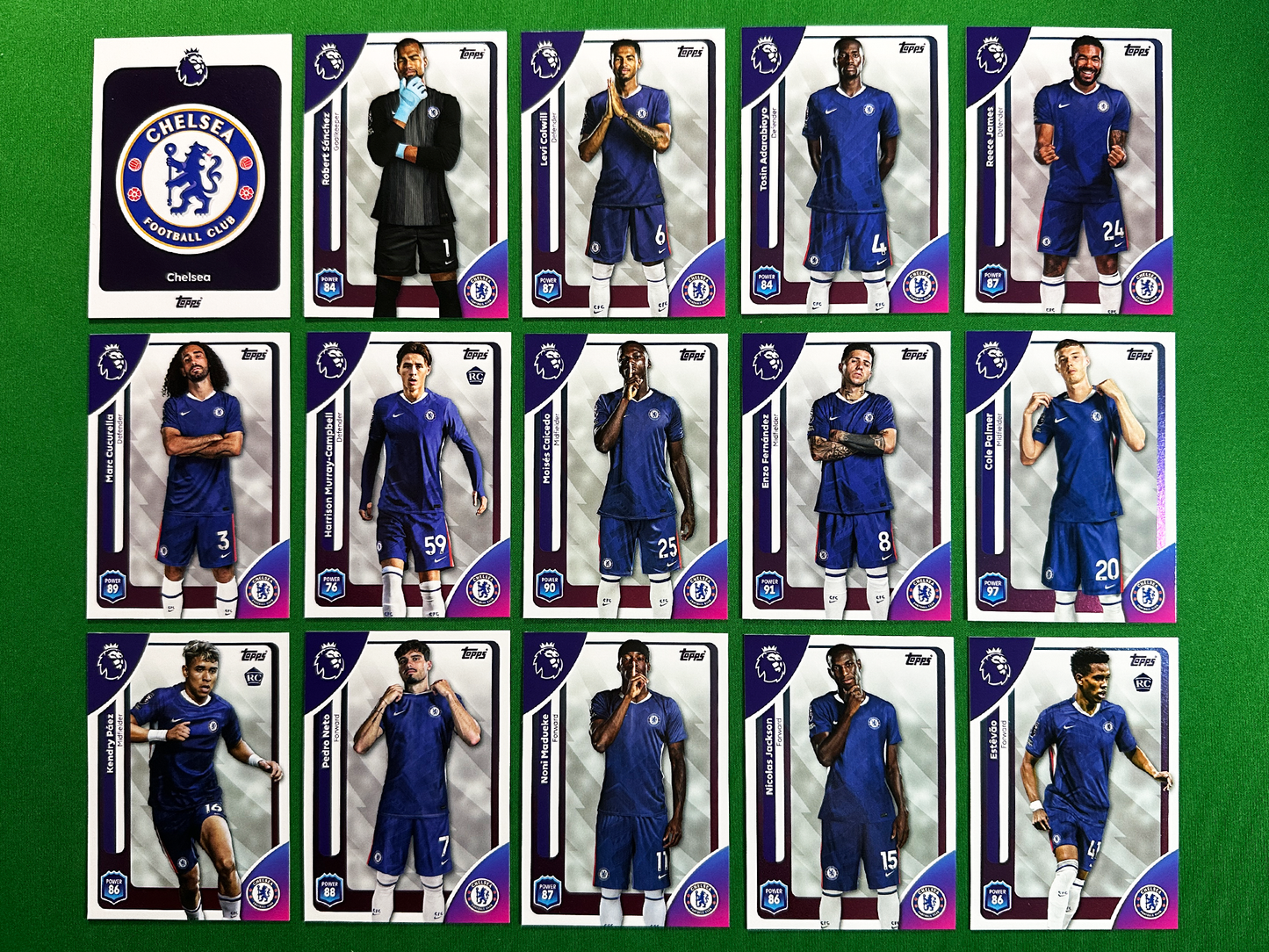 Chelsea Full Base Set - Topps Premier League 2026