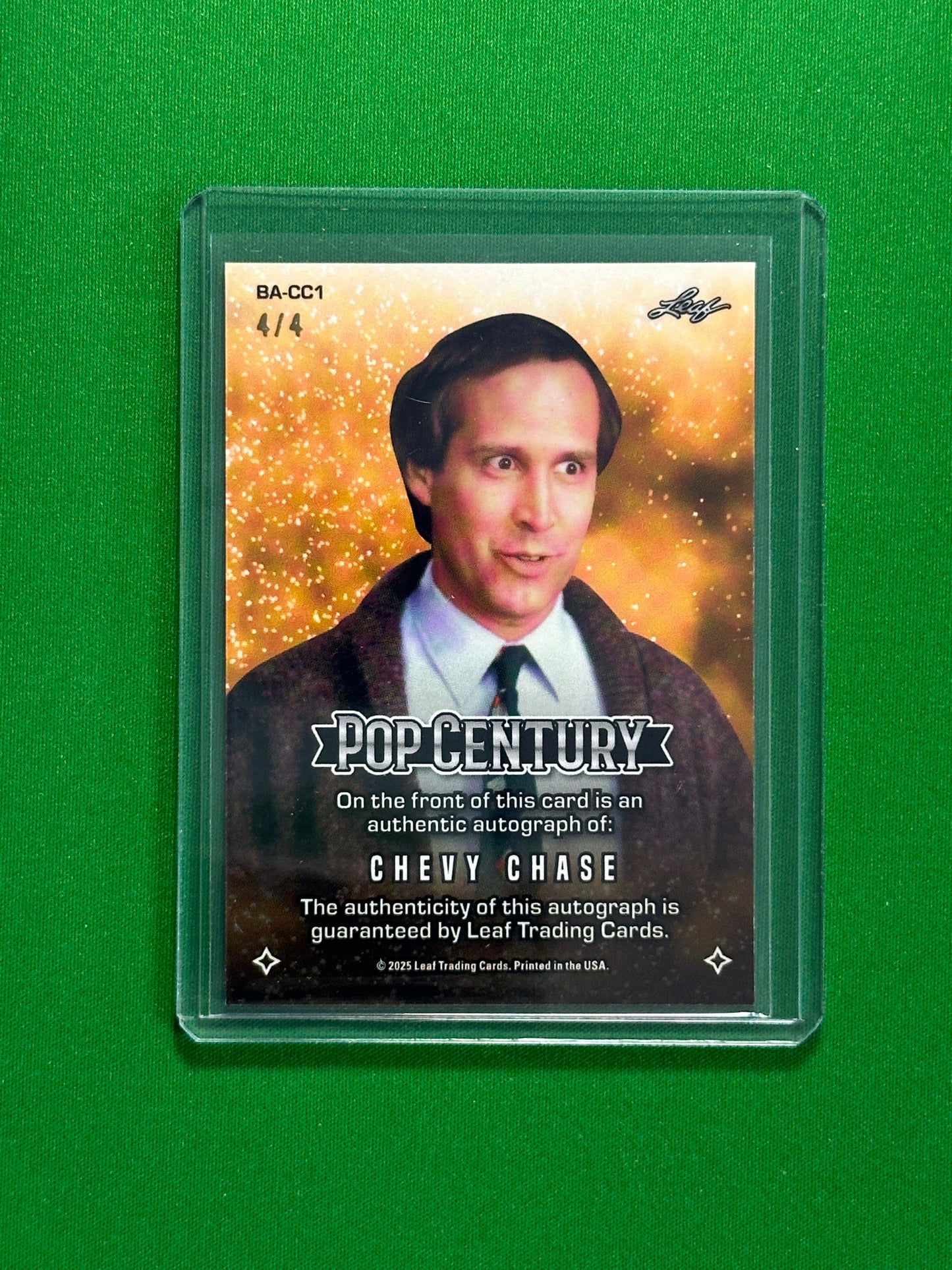 Chevy Chase Autograph 4/4 - Leaf Pop Century 2025