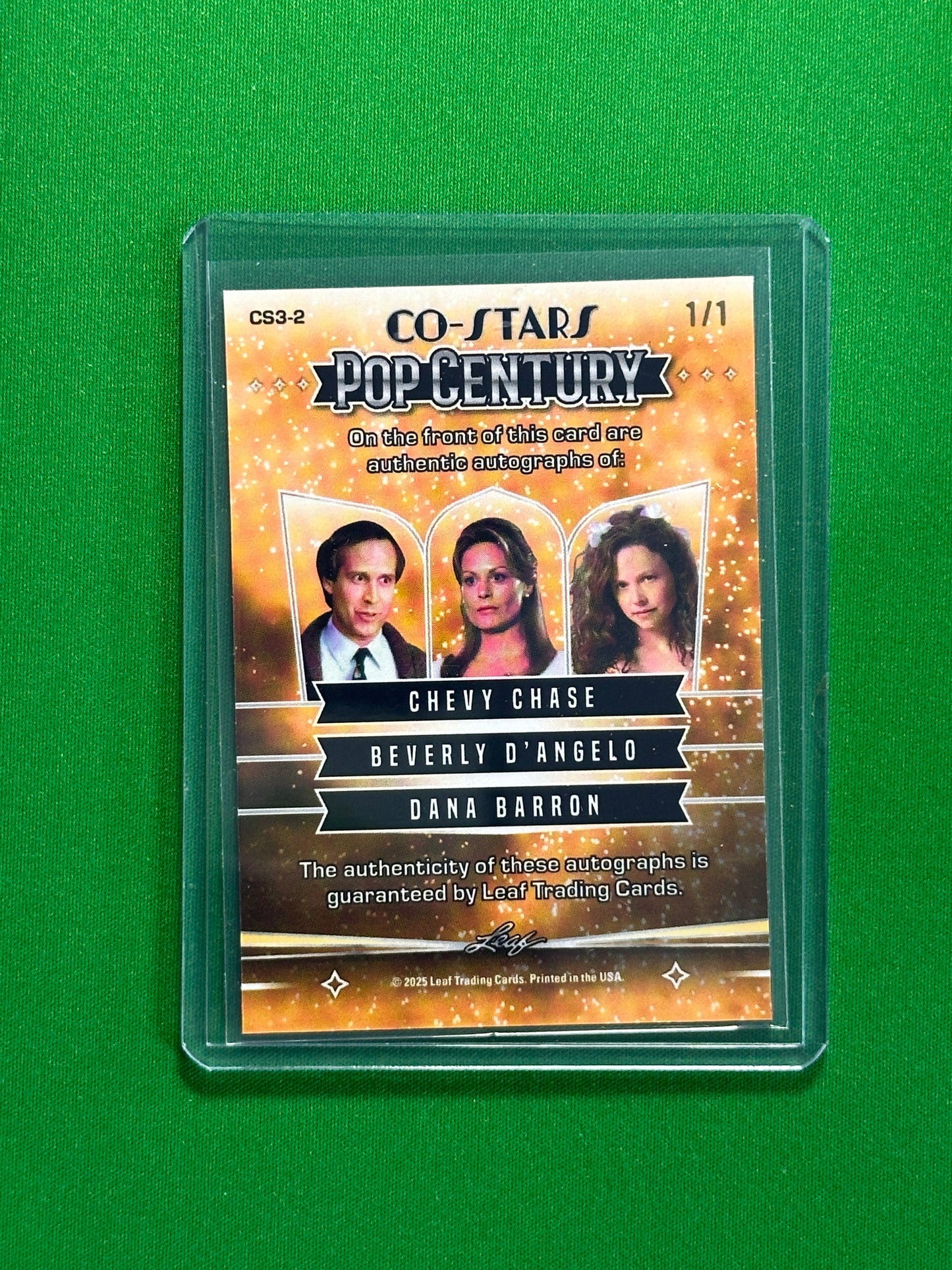 Chevy Chase & Beverly D'Angelo & Dana Barron Autograph 1/1 - Leaf Pop Century 2025