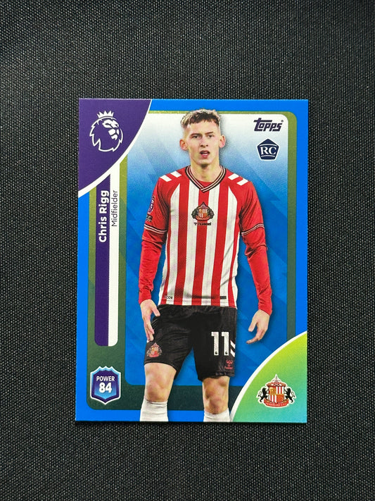 Chris Rigg Blue Parallel Base - Topps Premier League 2026