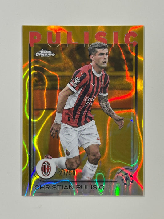 Christian Pulisic Numbered Parallel 27/50 - Topps Chrome 2024/25