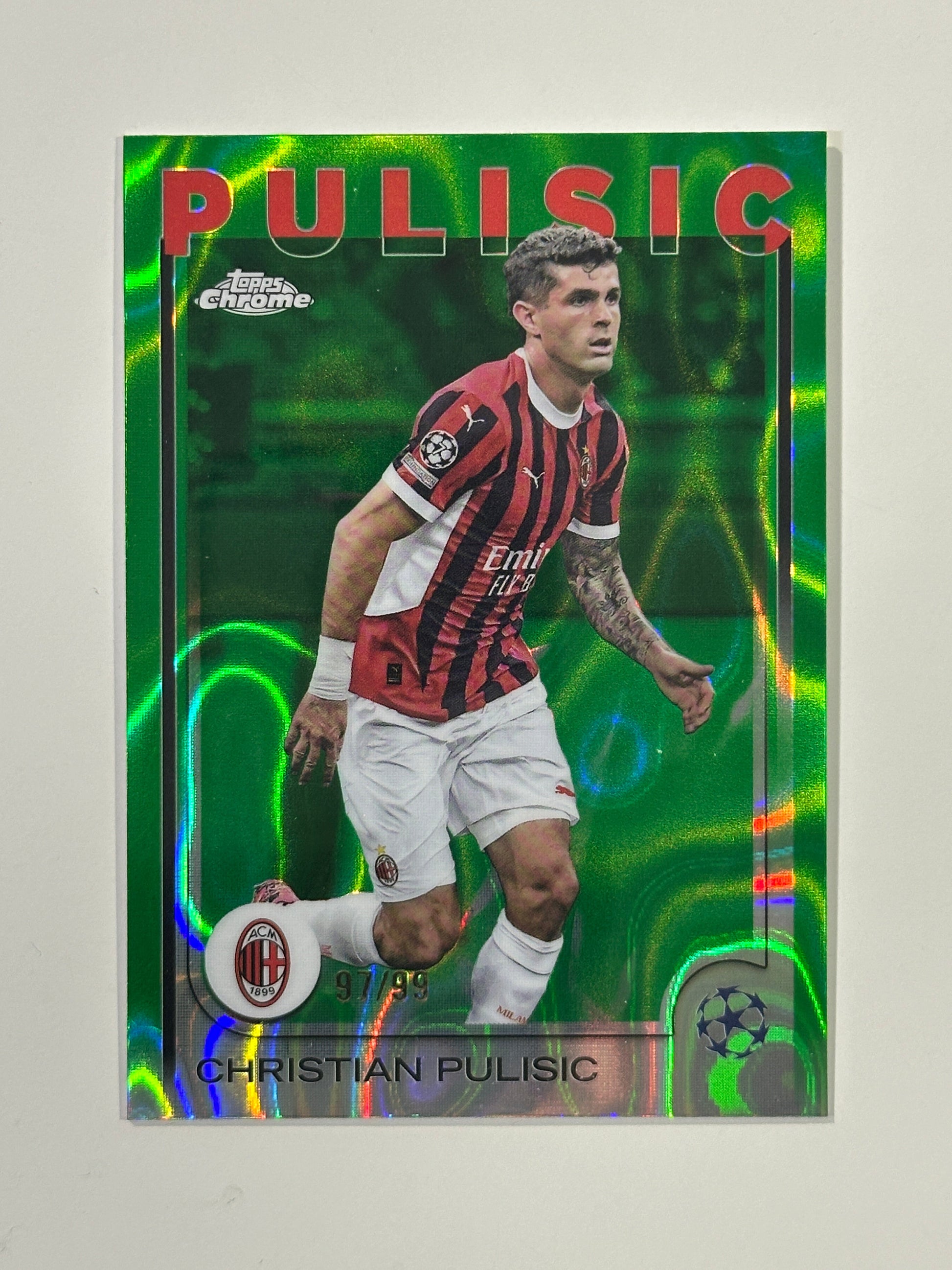 Christian Pulisic Numbered Parallel 97/99 - Topps Chrome 2024/25