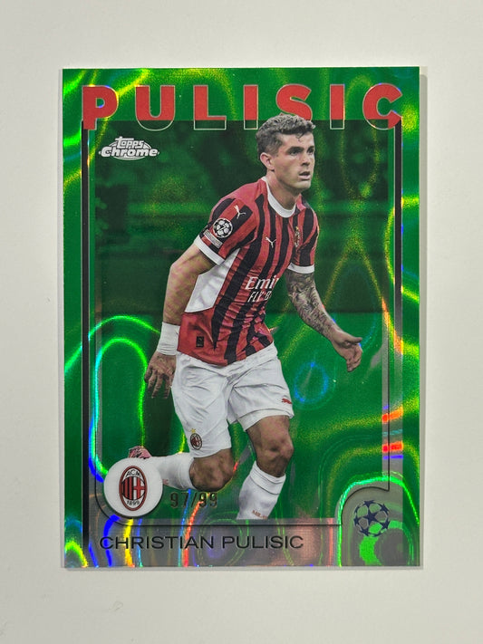 Christian Pulisic Numbered Parallel 97/99 - Topps Chrome 2024/25