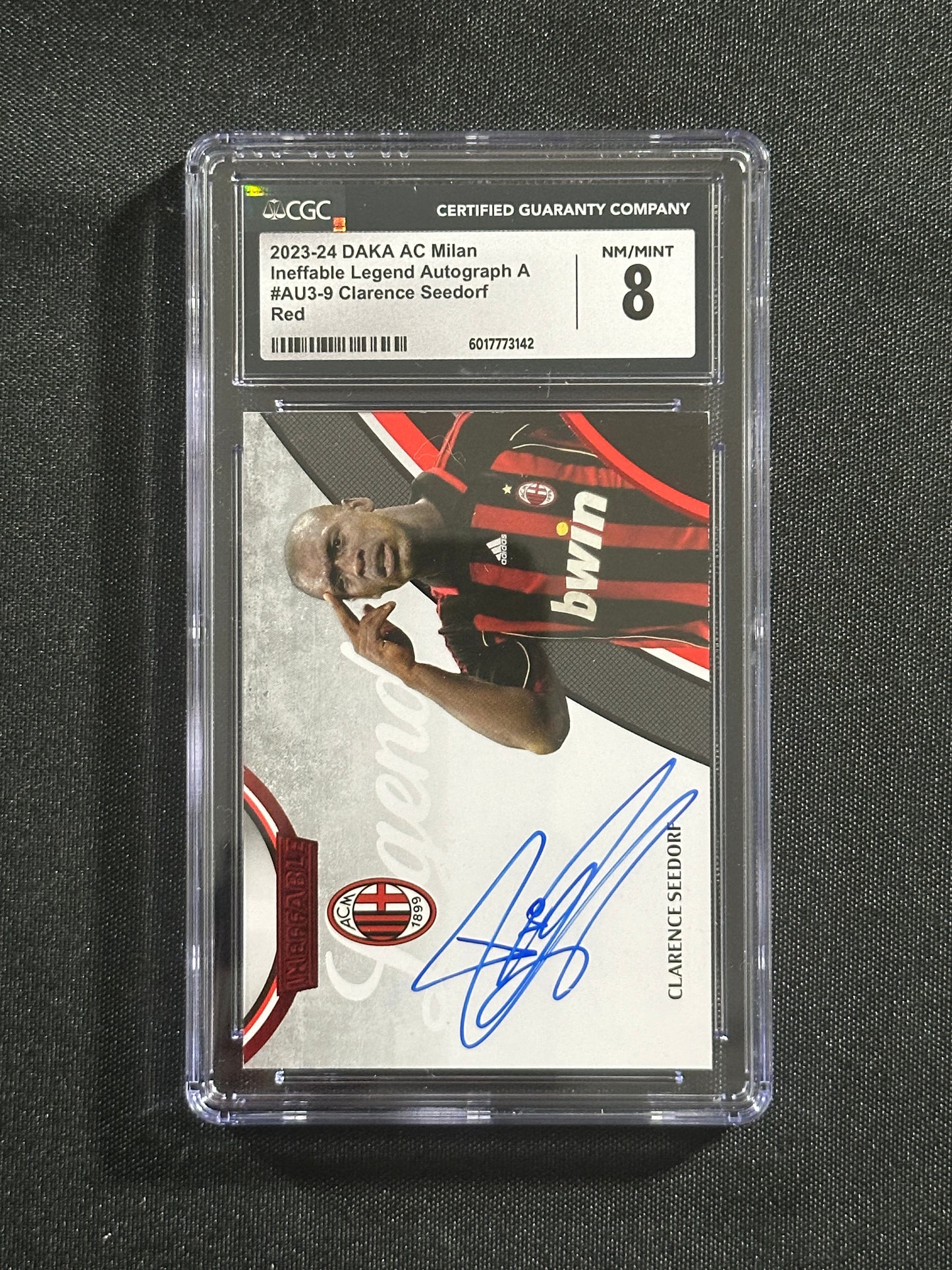 Clarence Seedorf Autograph 33/35 CGC8 - DAKA AC MIlan 2023/24