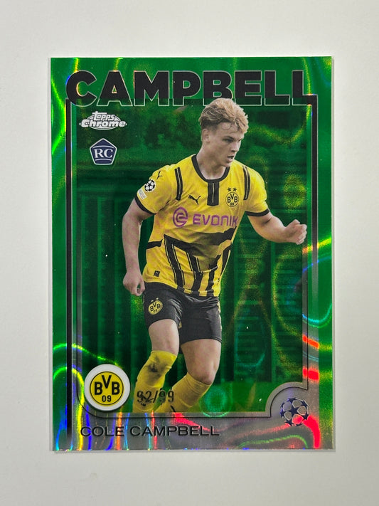 Cole Campbell Numbered Parallel 92/99 - Topps Chrome 2024/25
