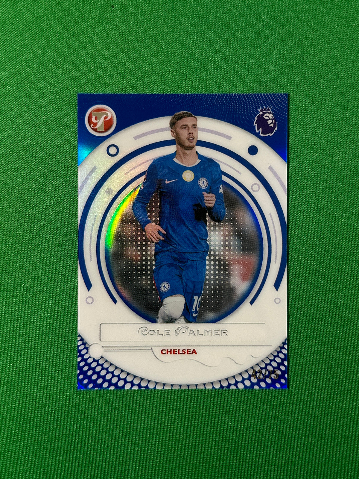 Cole Palmer Blue Parallel 42/75 Chelsea Topps PL Pristine 2025/26 football card