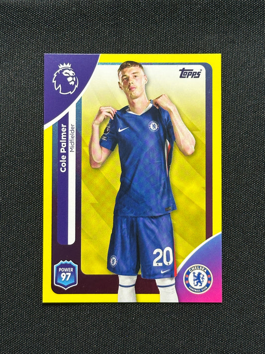 Cole Palmer Yellow Parallel Base - Topps Premier League 2026