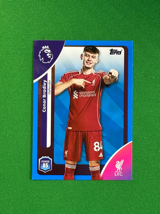 Conor Bradley Blue Parallel Base - Topps Premier League 2026