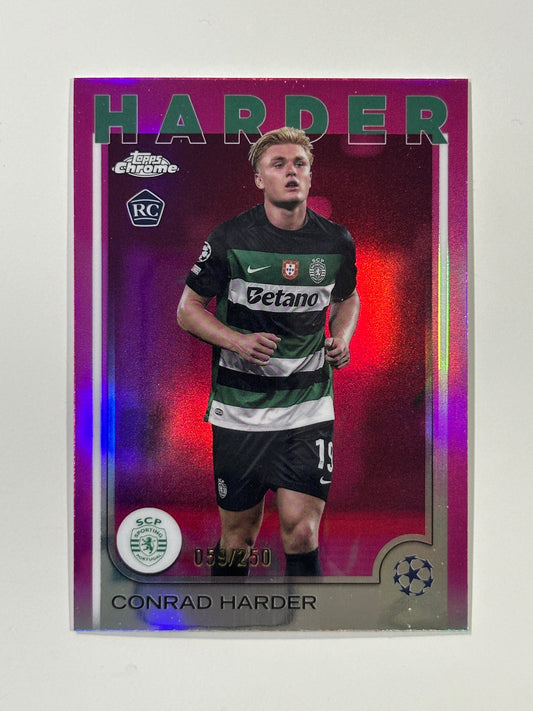 Conrad Harder Numbered Parallel 59/250 - Topps Chrome 2024/25