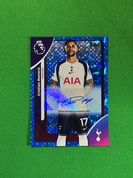 Cristian Romero Autograph 125/150 - Topps Premier League 2026
