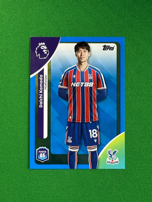 Daichi Kamada Blue Parallel Base - Topps Premier League 2026