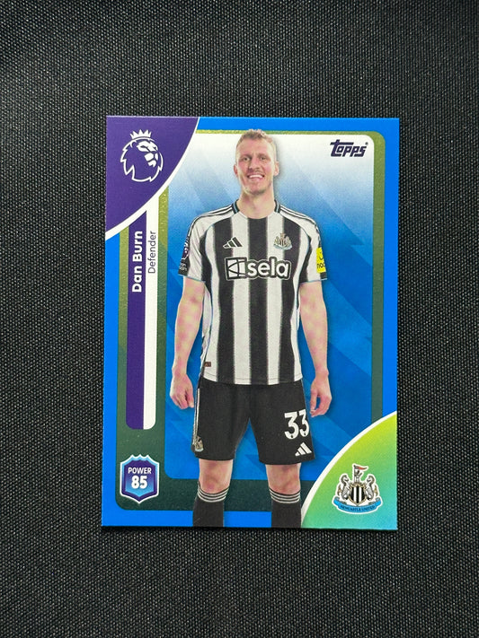 Dan Burn Blue Parallel Base - Topps Premier League 2026