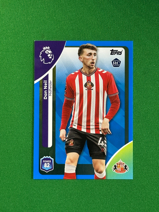 Dan Neil Blue Parallel Base - Topps Premier League 2026