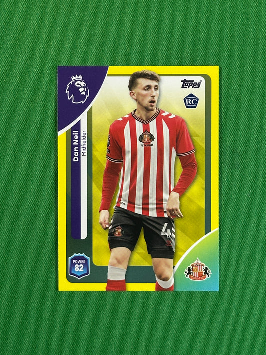 Dan Neil Yellow Parallel Base - Topps Premier League 2026