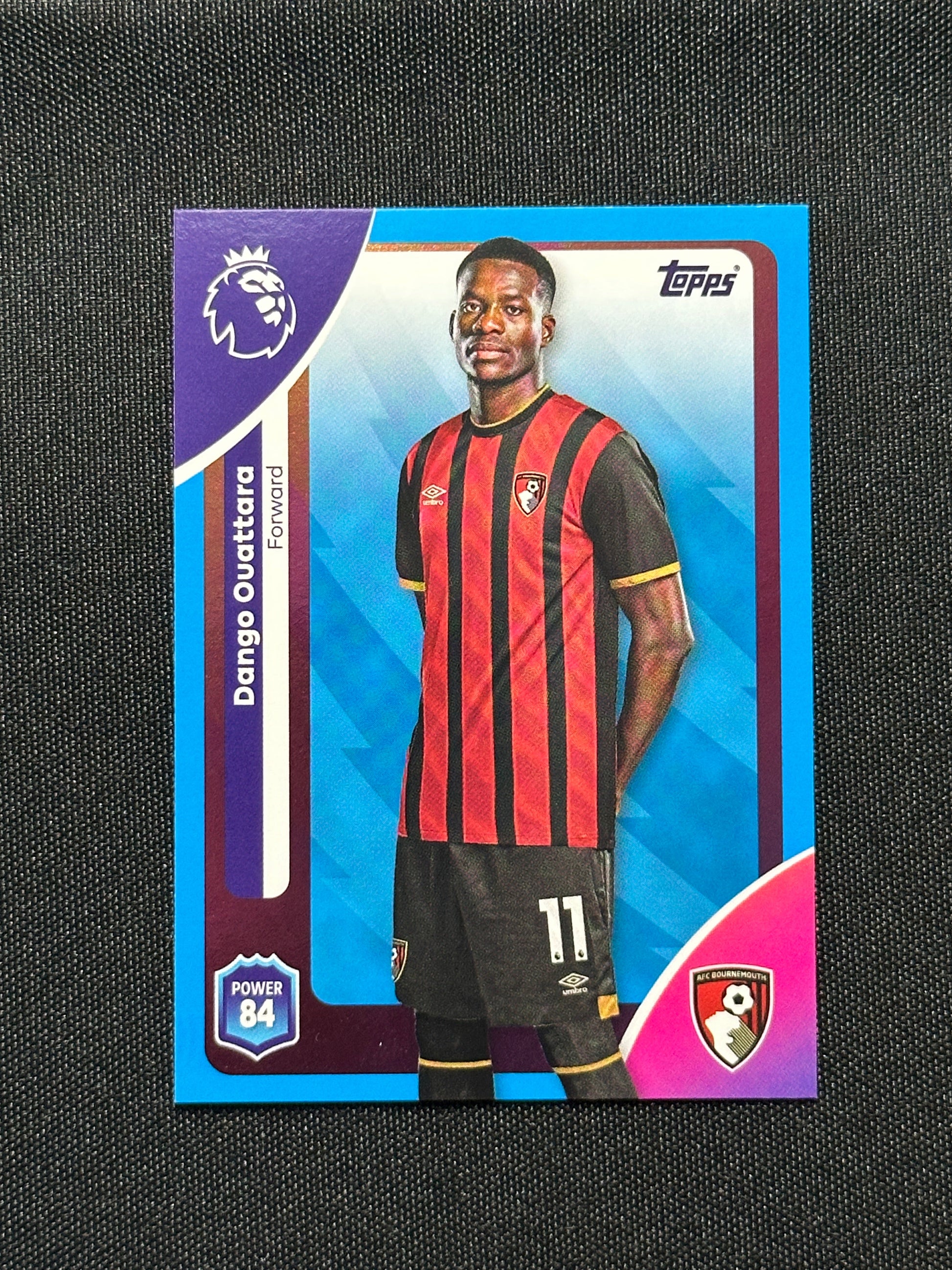 Dango Ouattara Blue Parallel Base - Topps Premier League 2026