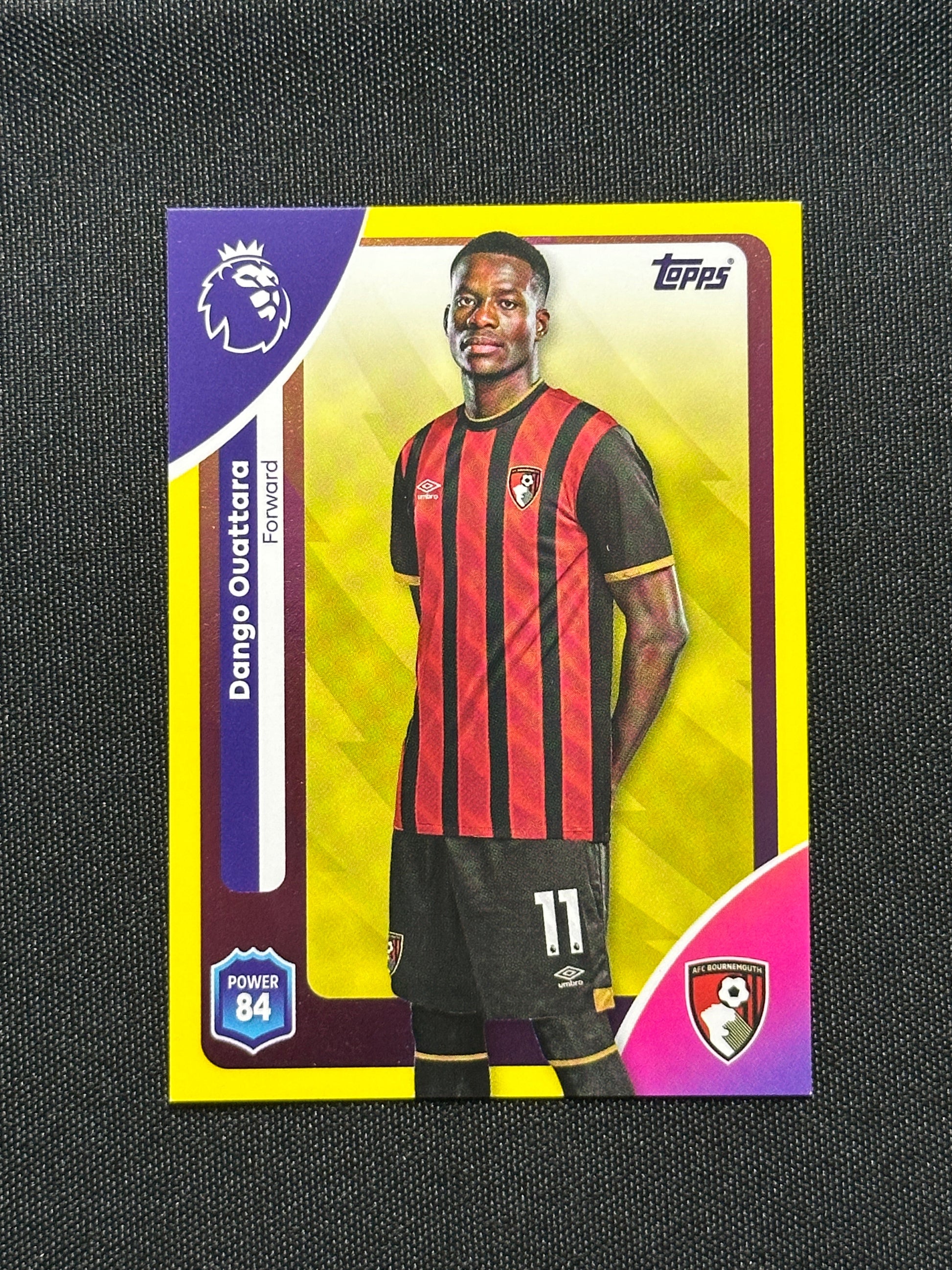 Dango Ouattra Yellow Parallel Base - Topps Premier League 2026