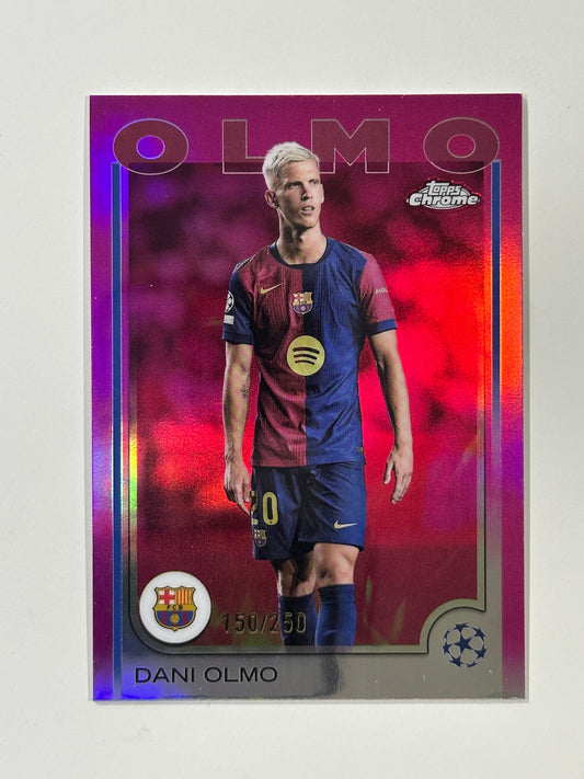Dani Olmo Numbered Parallel 150/250 - Topps Chrome 2024/25