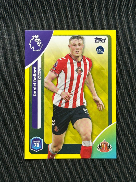 Daniel Ballard Yellow Parallel Base - Topps Premier League 2026
