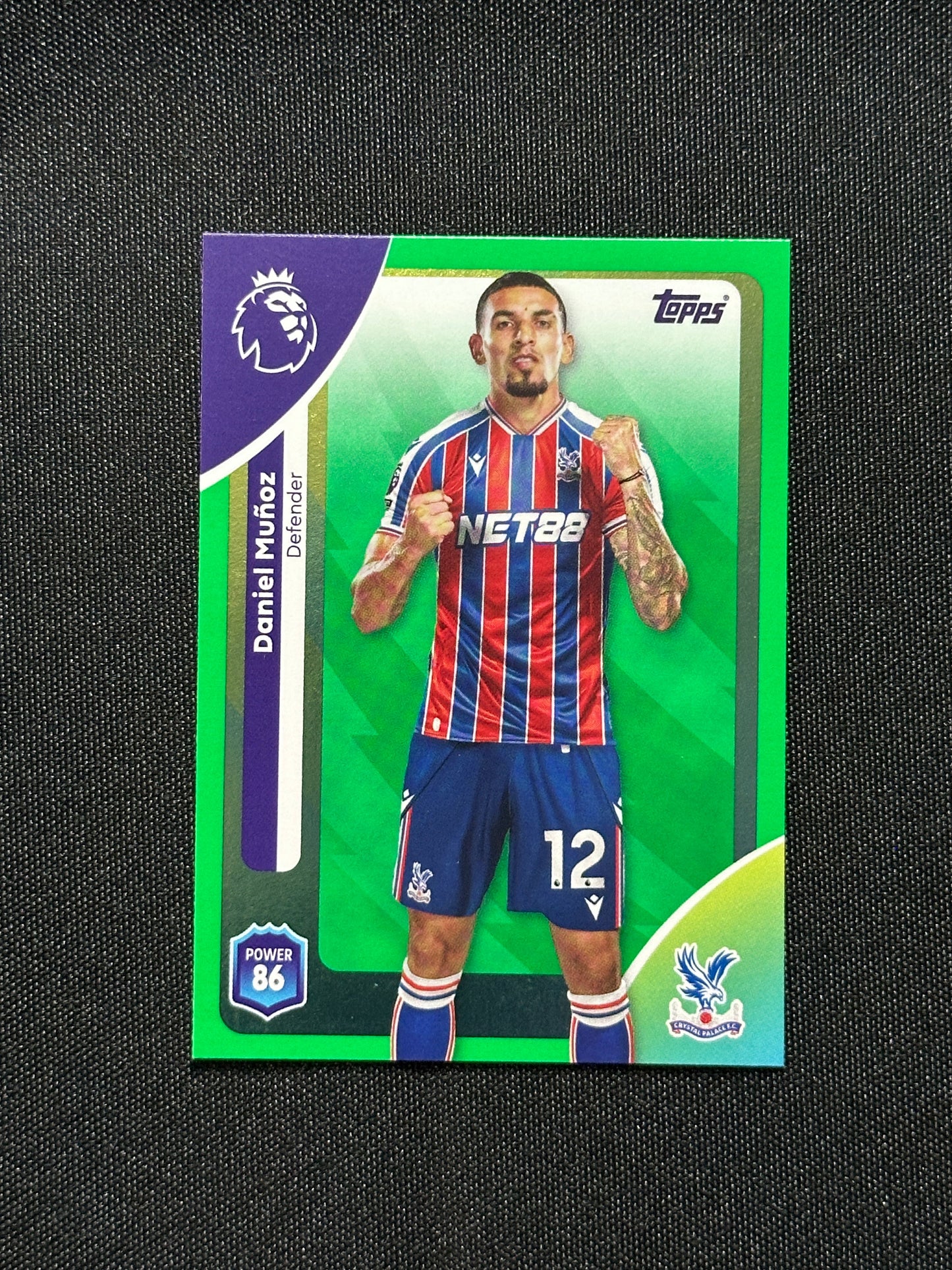 Daniel Munaz Green Parallel Base - Topps Premier League 2026