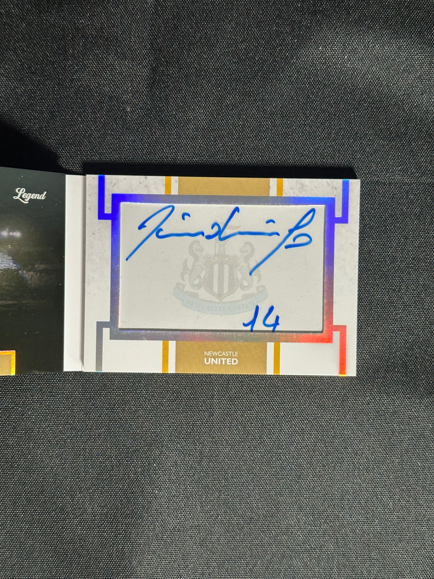 David Ginola Autograph Booklet 9/25 - DAKA Newcastle 2024