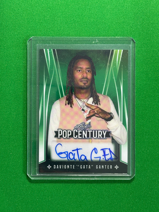 Davionte Ganter Autograph 4/5 - Leaf Pop Century 2025