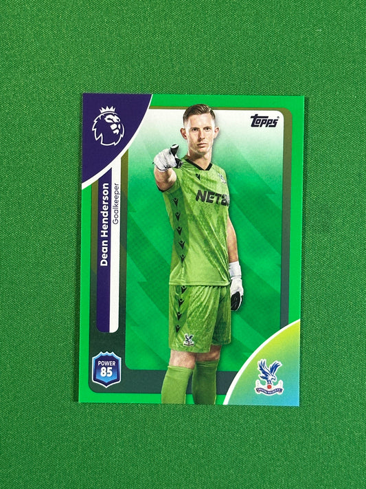 Dean Henderson Green Parallel Base - Topps Premier League 2026