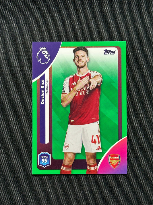 Declan Rice Green Parallel Base - Topps Premier League 2026